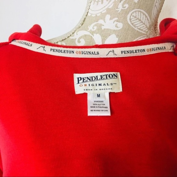 Pendleton originals full zip sweater hoodie M 1205 - Picture 6 of 6